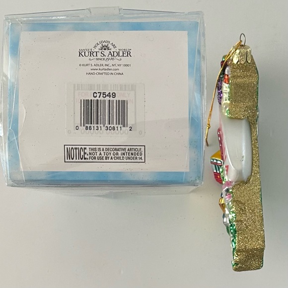 Kurt Adler Noble Gems California Cityscape Glass Ornament, NEW in Package - Picture 4 of 6